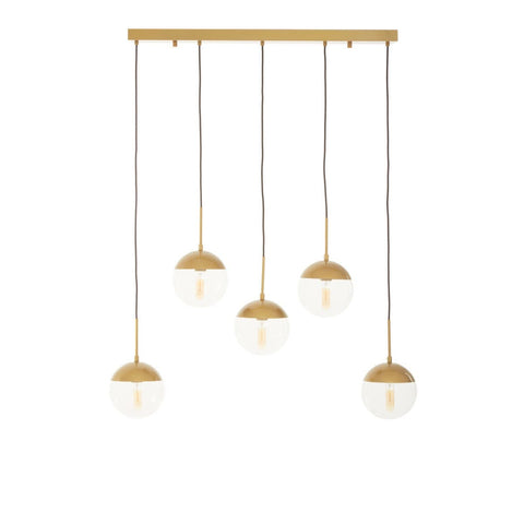 Abstract Gold Glass Pendant Light