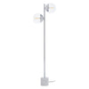 Modern Chrome Glass Floor Lamp