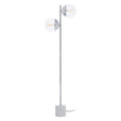 Modern Chrome Glass Floor Lamp