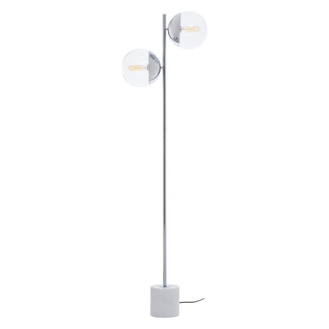 Modern Chrome Glass Floor Lamp