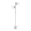 Modern Chrome Glass Floor Lamp