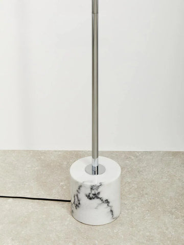 Modern Chrome Glass Floor Lamp