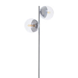 Modern Chrome Glass Floor Lamp