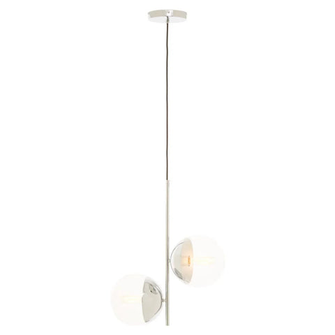 Modern Chrome Glass Pendant Light