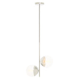 Modern Chrome Glass Pendant Light