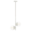 Modern Chrome Glass Pendant Light