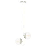 Modern Chrome Glass Pendant Light
