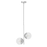 Modern Chrome Glass Pendant Light
