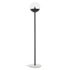 Sleek Metal Globe Floor Lamp