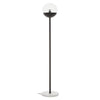 Sleek Metal Globe Floor Lamp