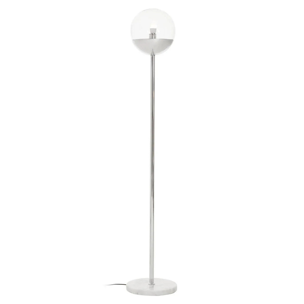 Modern Chrome Metal Floor Lamp