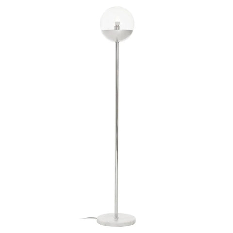 Modern Chrome Metal Floor Lamp