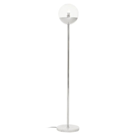 Modern Chrome Metal Floor Lamp