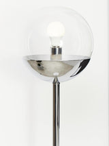Modern Chrome Metal Floor Lamp