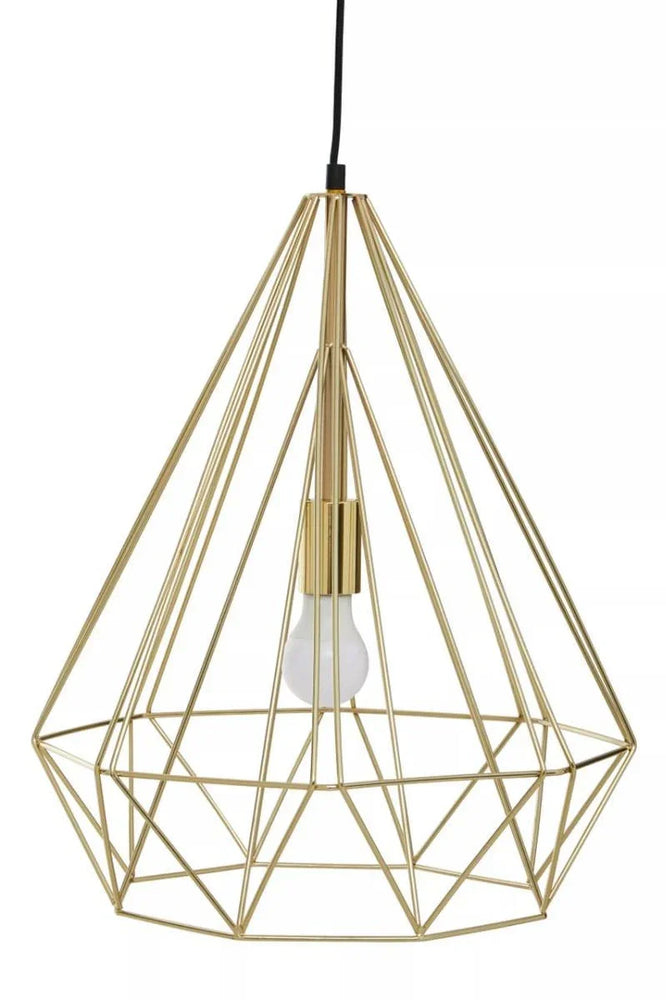 Luxe Gold Conical Pendant Light