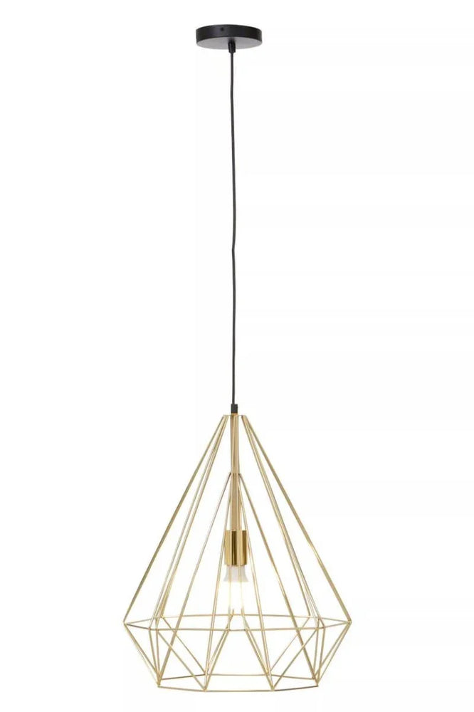 Luxe Gold Conical Pendant Light
