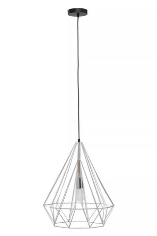 Geometric Chrome Pendant Light