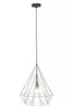 Geometric Chrome Pendant Light