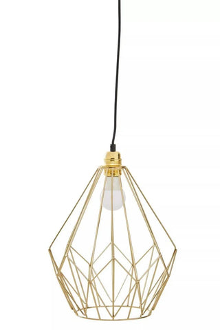 Wyra Champagne Gold Frame Pendant light