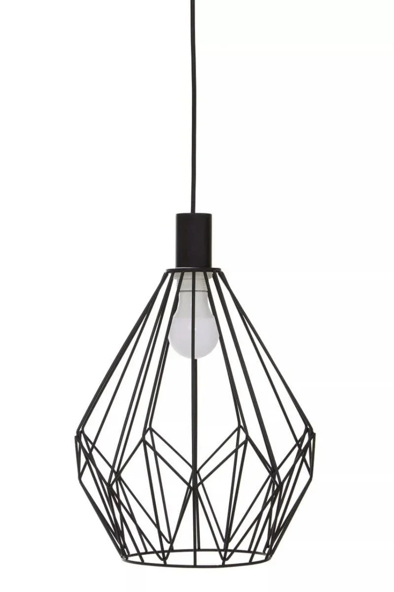Wyra Black Finish Frame Pendant light
