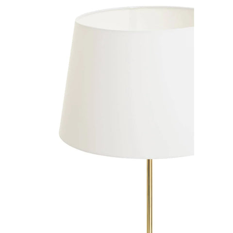Sleek Brass Tapered Floor Lamp