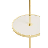 Sleek Brass Tapered Floor Lamp