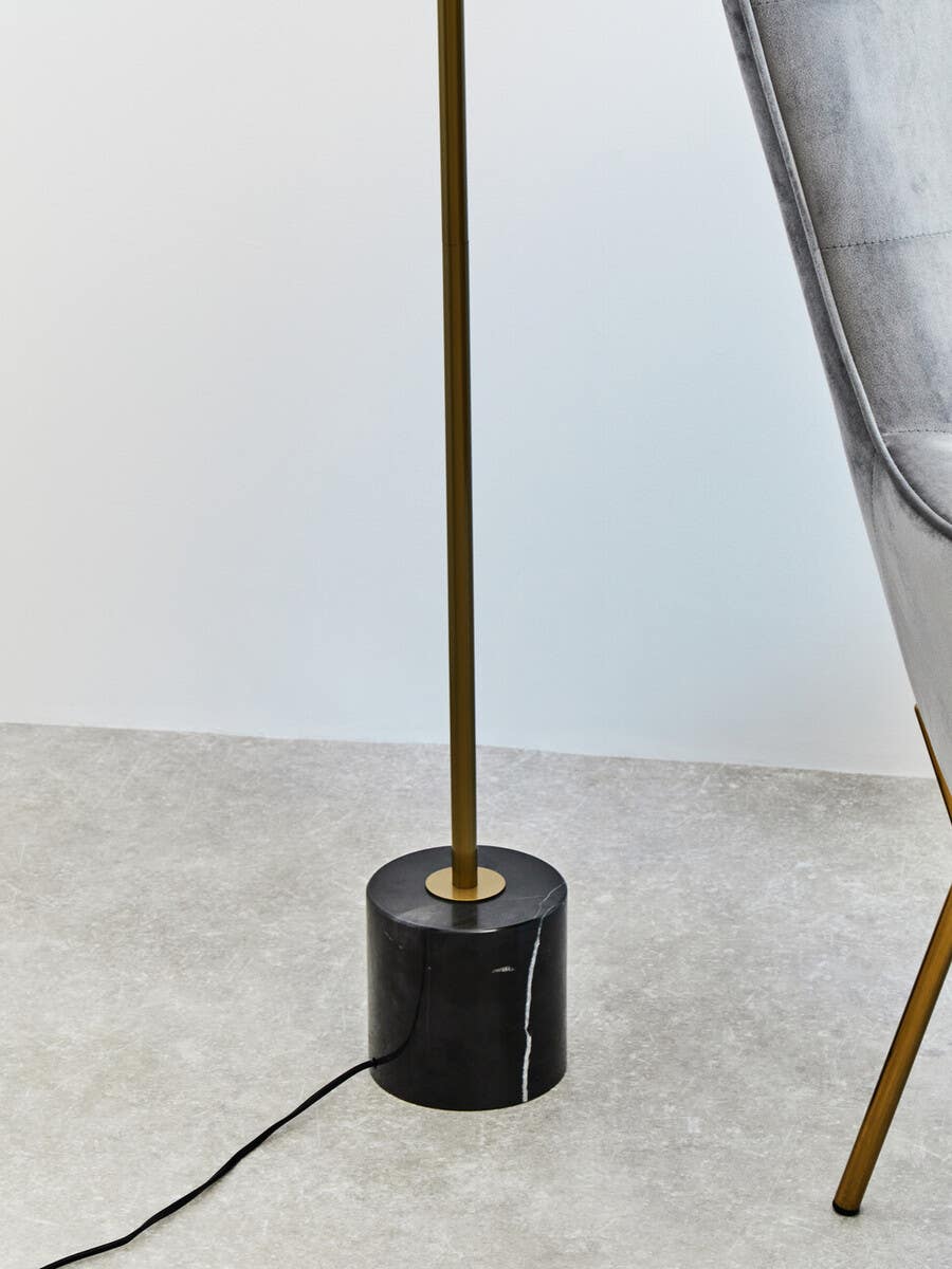 Luxe Gold Metal Floor Lamp