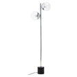 Luxe Silver Metal Globe Lamp