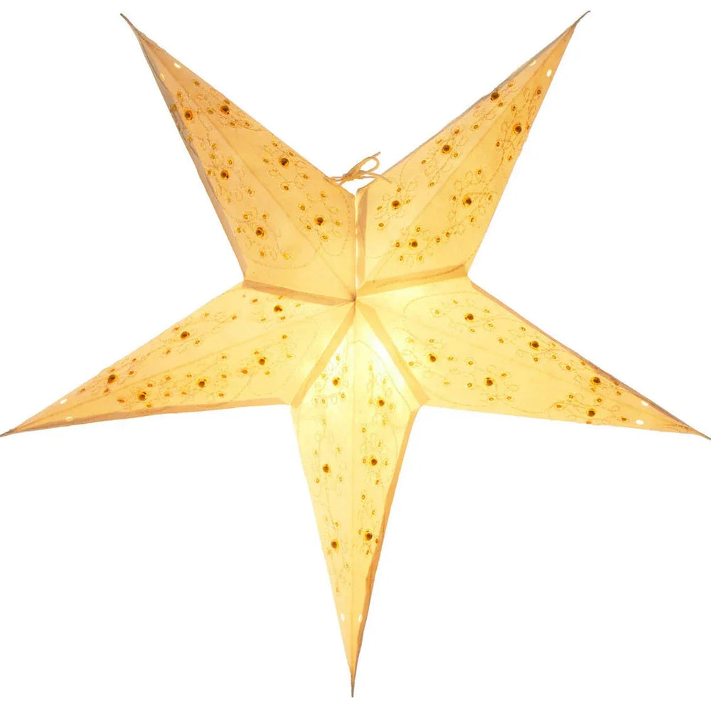 Leela White Star Paper Ceiling Light
