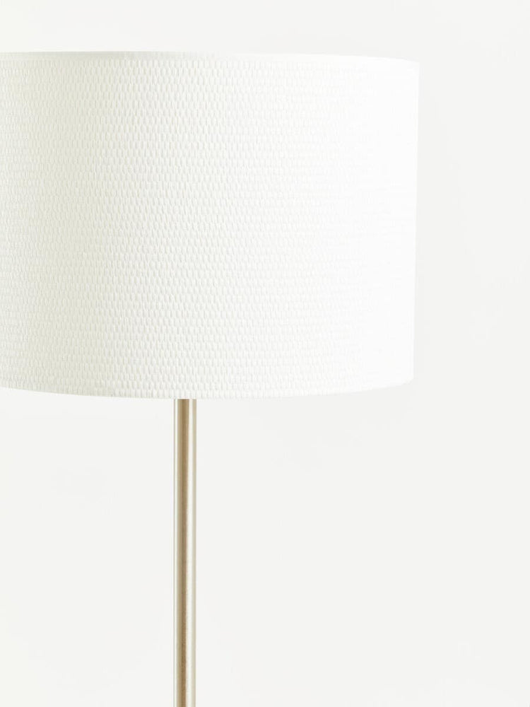 Modern Steel Waffle Shade Lamp