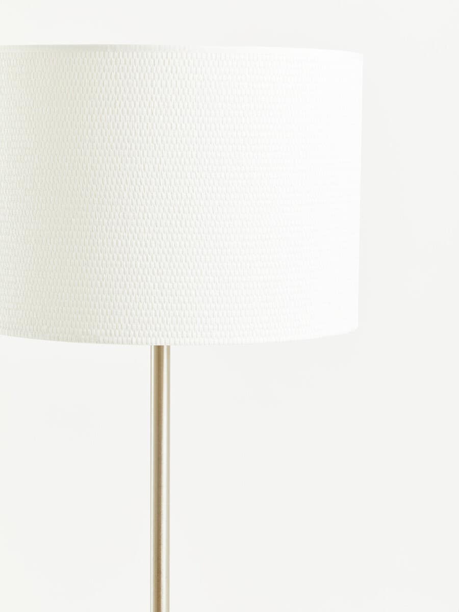 Modern Steel Waffle Shade Lamp
