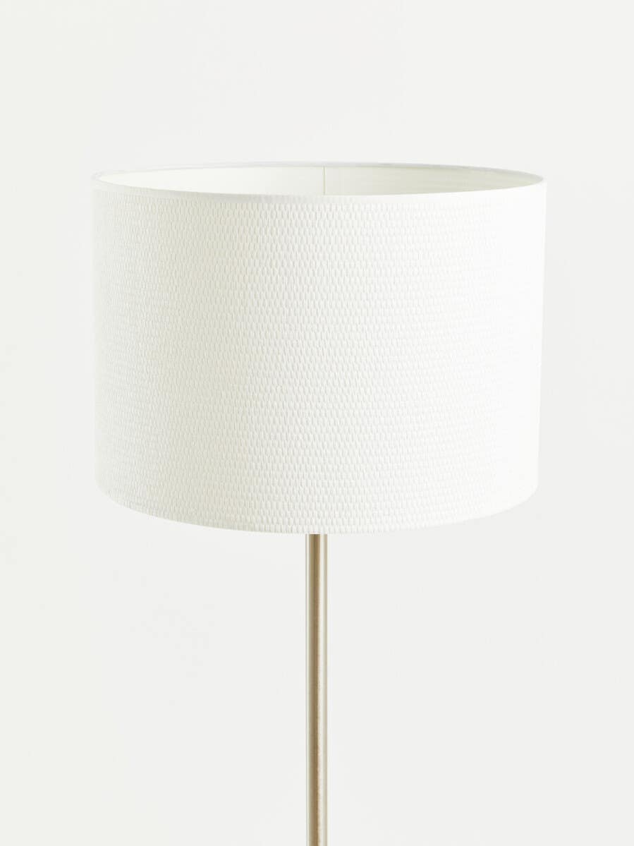 Modern Steel Waffle Shade Lamp