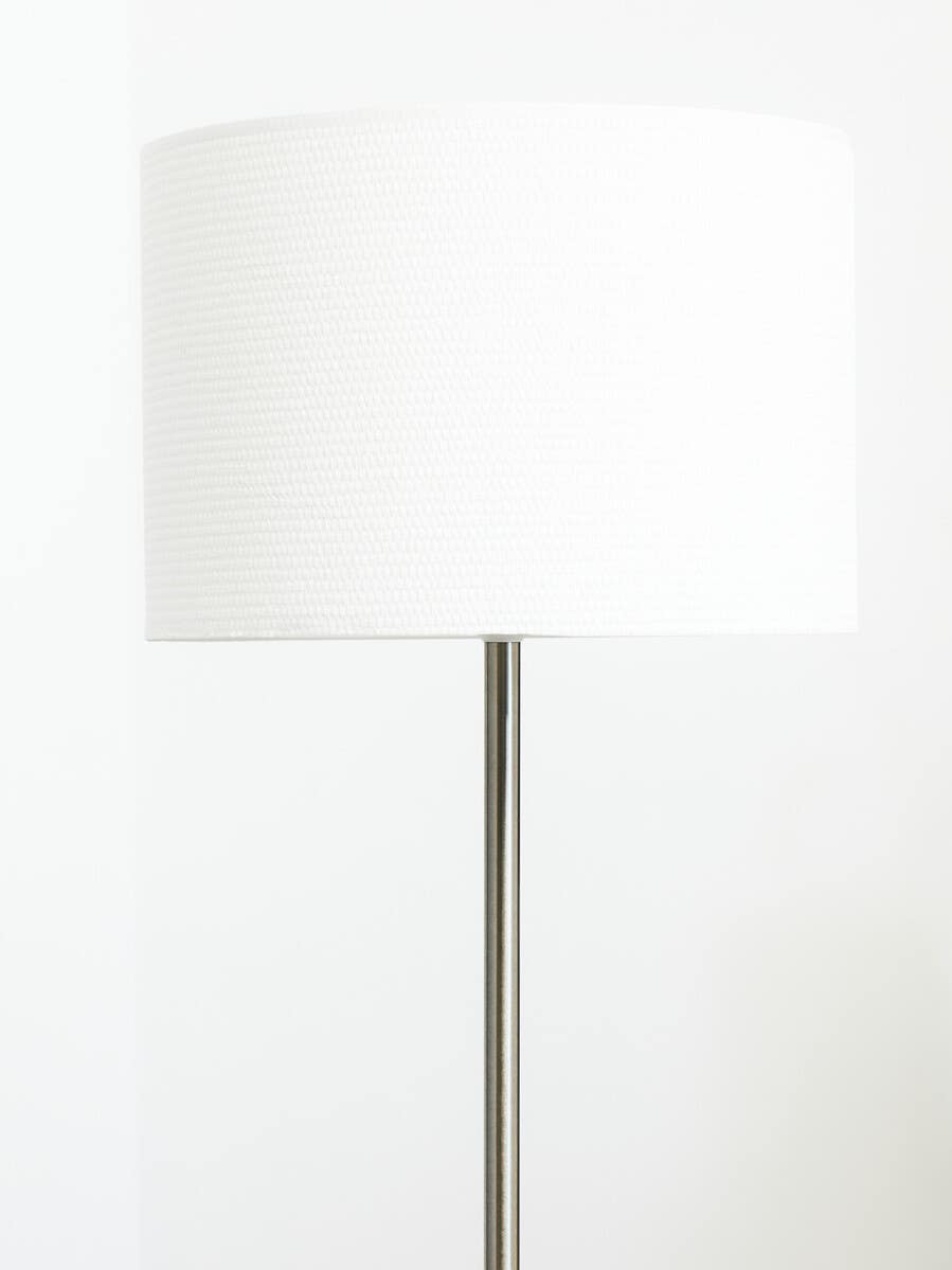 Modern Steel Waffle Shade Lamp