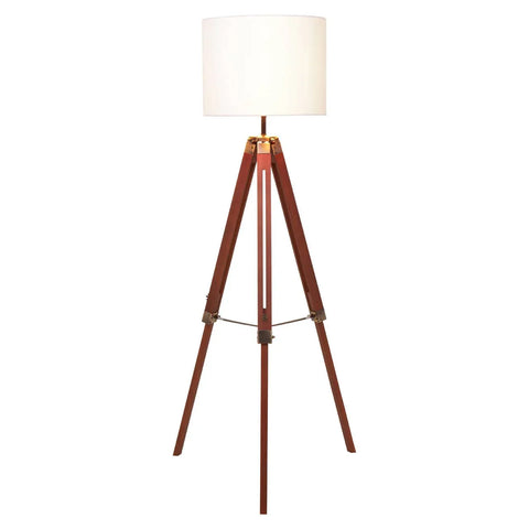 Modern Wood Tripod Floor Lamp
