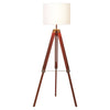 Modern Wood Tripod Floor Lamp