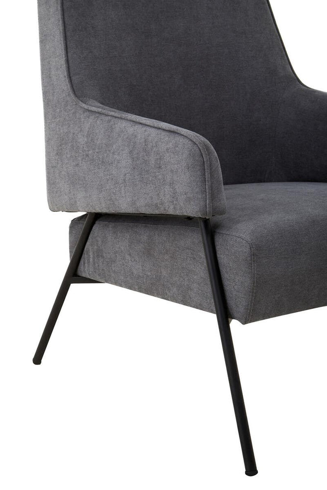 Luxe Ash Velvet Armchair