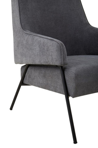 Luxe Ash Velvet Armchair