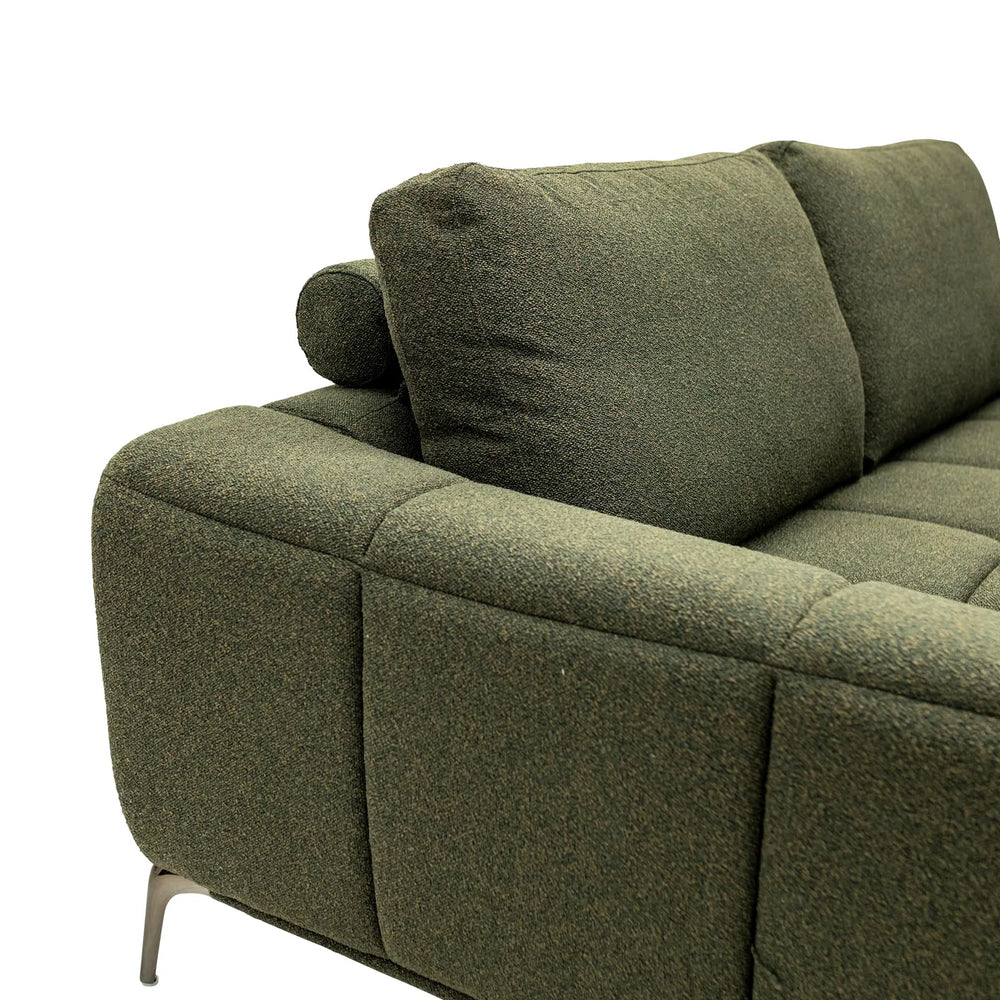 Hallie Fabric 2 Seater - Green