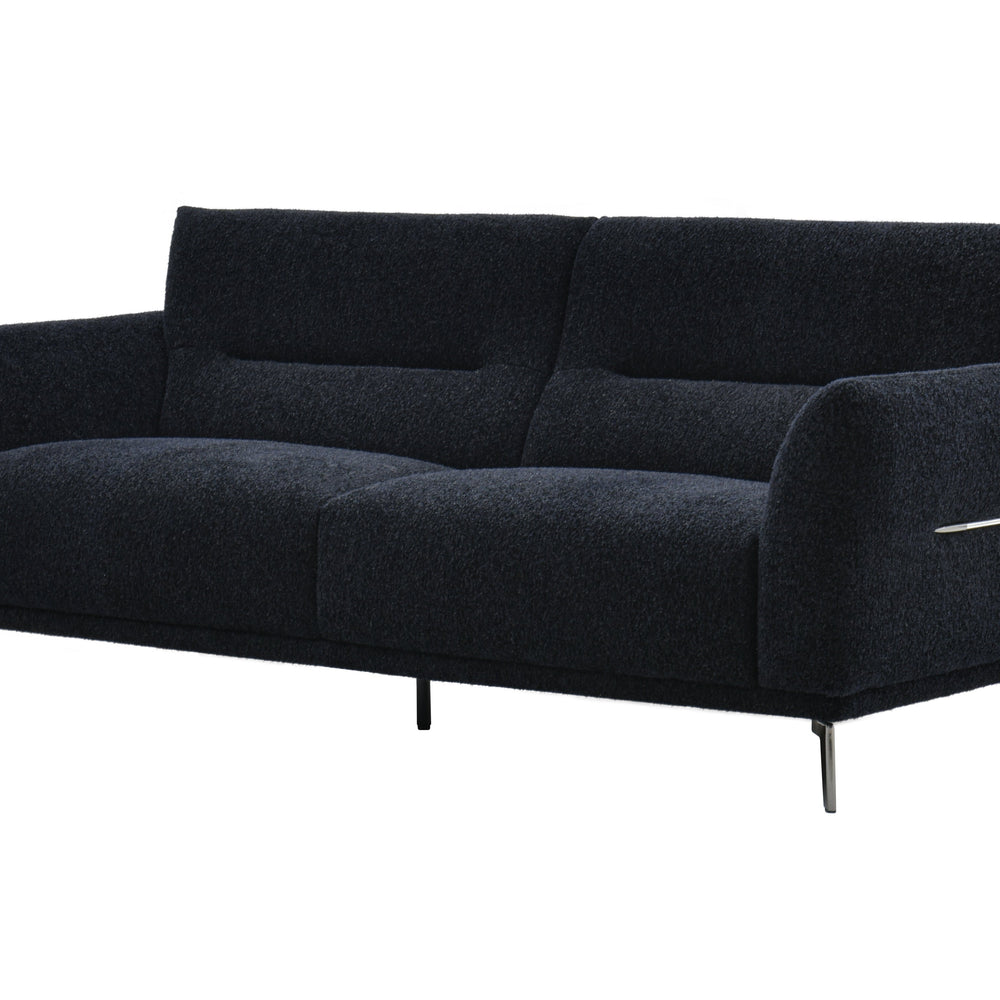 Aluxo Albany Sofa Range in Black Lux Boucle Fabric