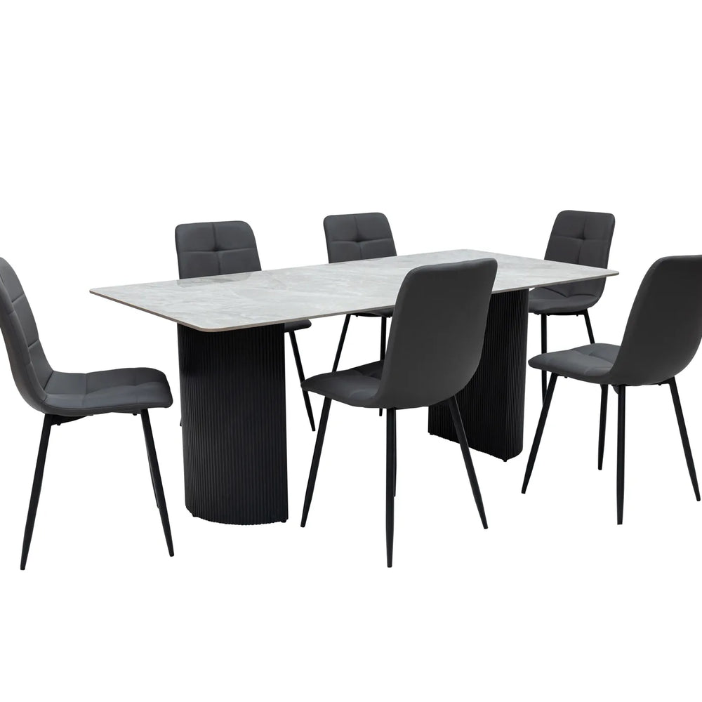 Messina 1.8m Dining Table - Italy Grey
