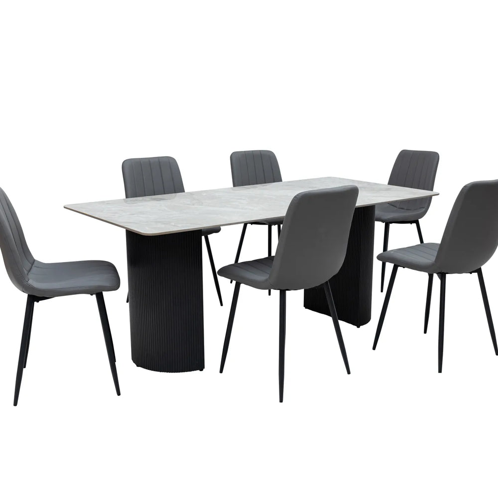 Messina 1.8m Dining Table - Italy Grey