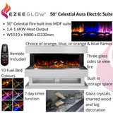 Ezee Glow 50" Celestial Aura Electric Suite Kit