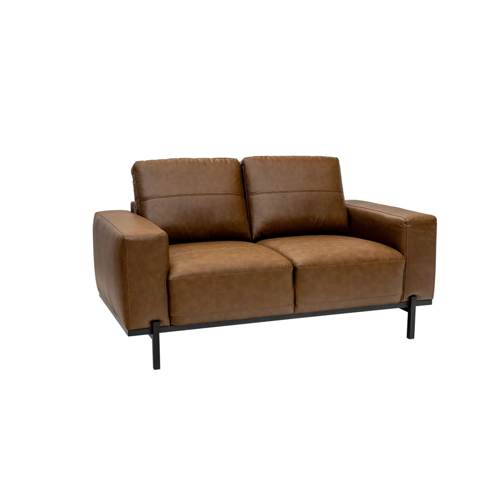 Remi Pu 2 Seater - Aged Tan