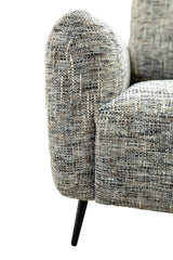 Harper Fabric 2 Seater - Grey Weave