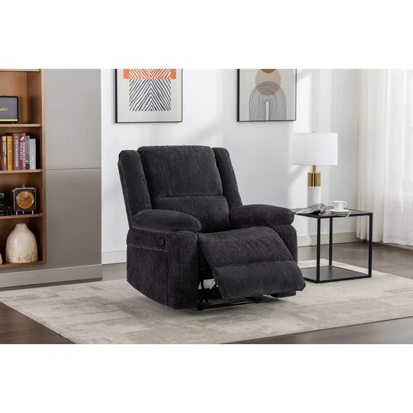 Perth 1 Seater Recliner Charcoal