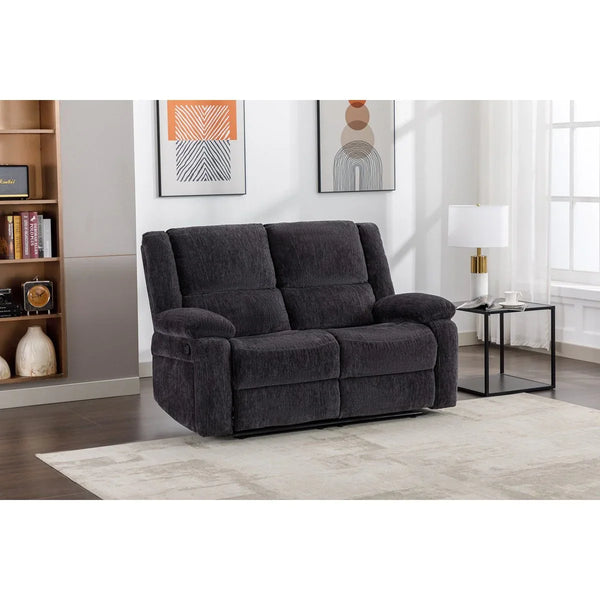 Perth 2 Seater Recliner Charcoal