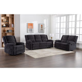Perth 2 Seater Recliner Charcoal