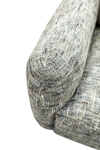 Harper Fabric 3 Seater - Grey Weave