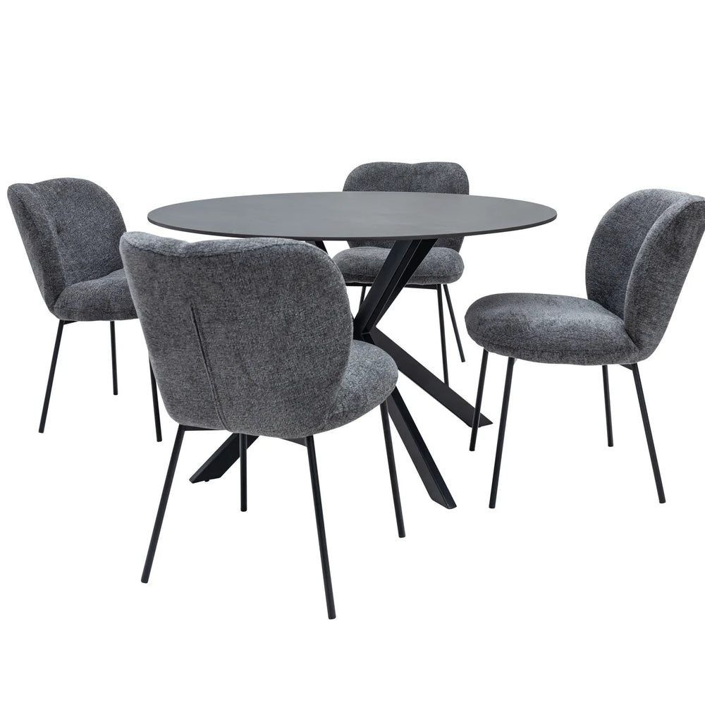 Opal 1.2m Round Dining Table - Australian Grey