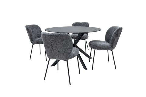 Opal 1.2m Round Dining Table - Australian Grey